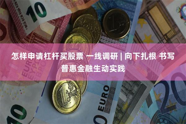 怎样申请杠杆买股票 一线调研 | 向下扎根 书写普惠金融生动实践