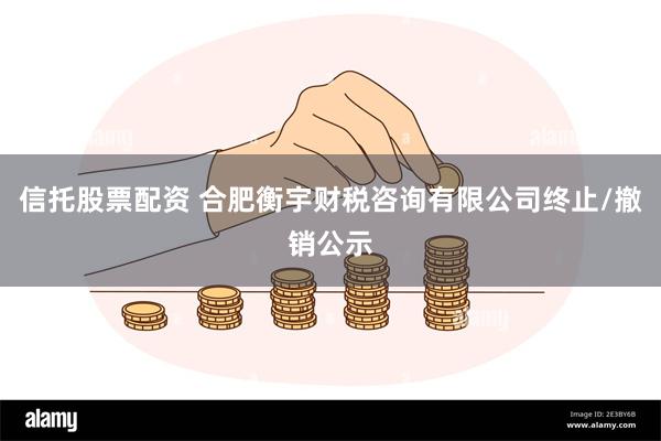 信托股票配资 合肥衡宇财税咨询有限公司终止/撤销公示